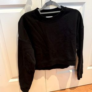 MATE The Label Organic Fleece Crop Sweatshirt